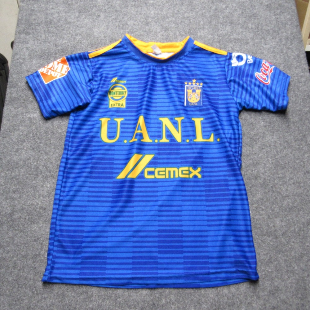 Total Sport Tigres UANL Soccer Jersey Blue Yellow Mens Medium Mediana Mexico